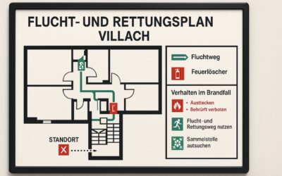 Flucht- und Rettungsplan Villach